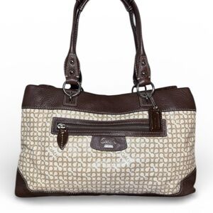 Coach Penelope Op Art Signature C Satchel Shoulder Bag HOT PINK Int.